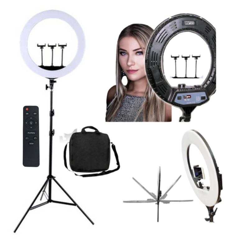 Aro Luz Led Profesional Frio/calid 45cm Tripode 2.1m Control