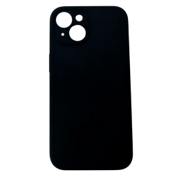 Protector Silicona Negro con Microfibra para iPhone 15