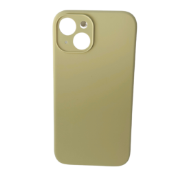 Protector Silicona Crema con Microfibra para iPhone 14