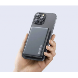 Batera Power Bank Magntico 10000 Mah Carga Rpida 20w Gris Gris
